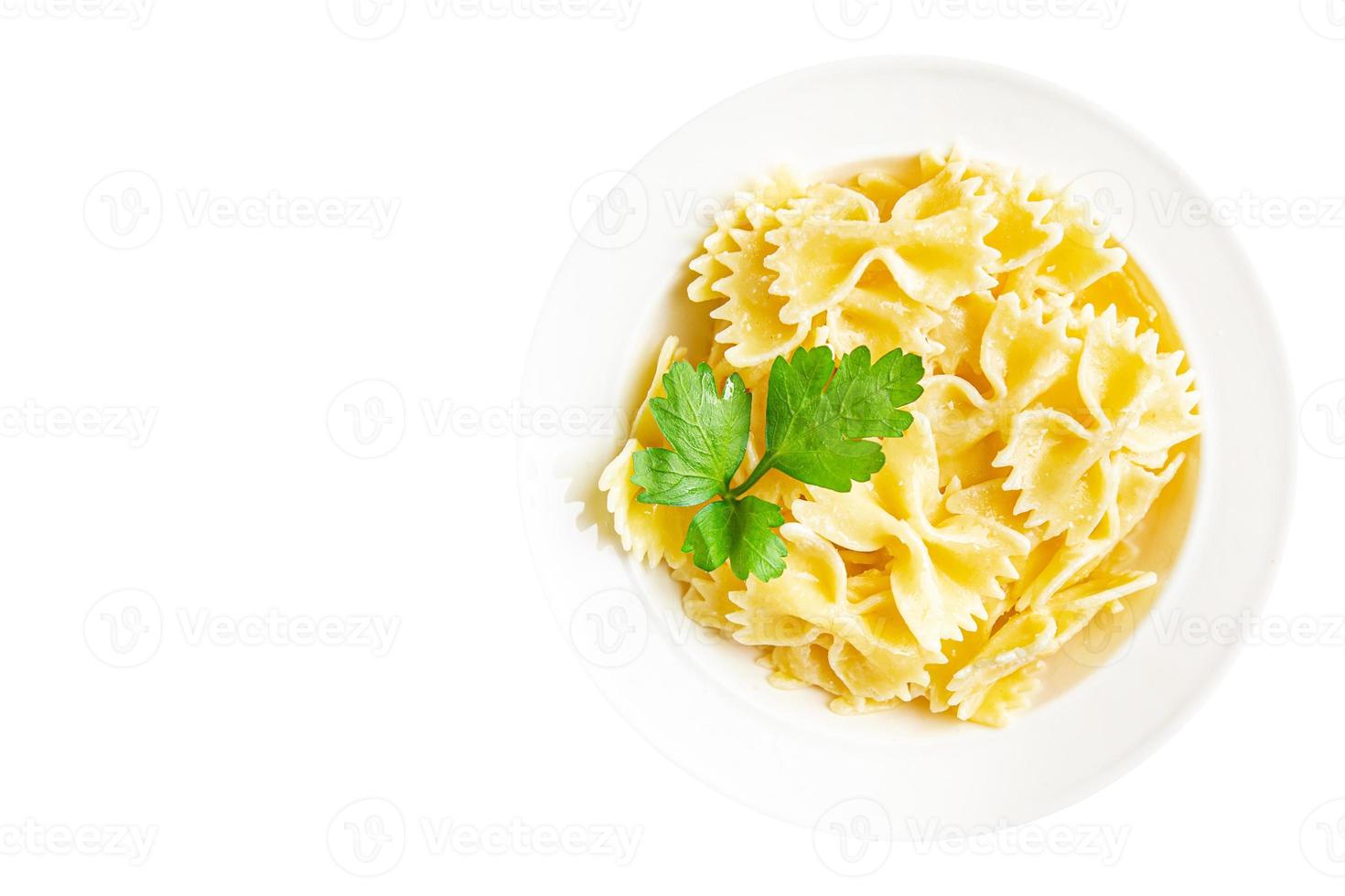 macarrão farfalle pronto para comer refeição saudável fundo de alimentos foto