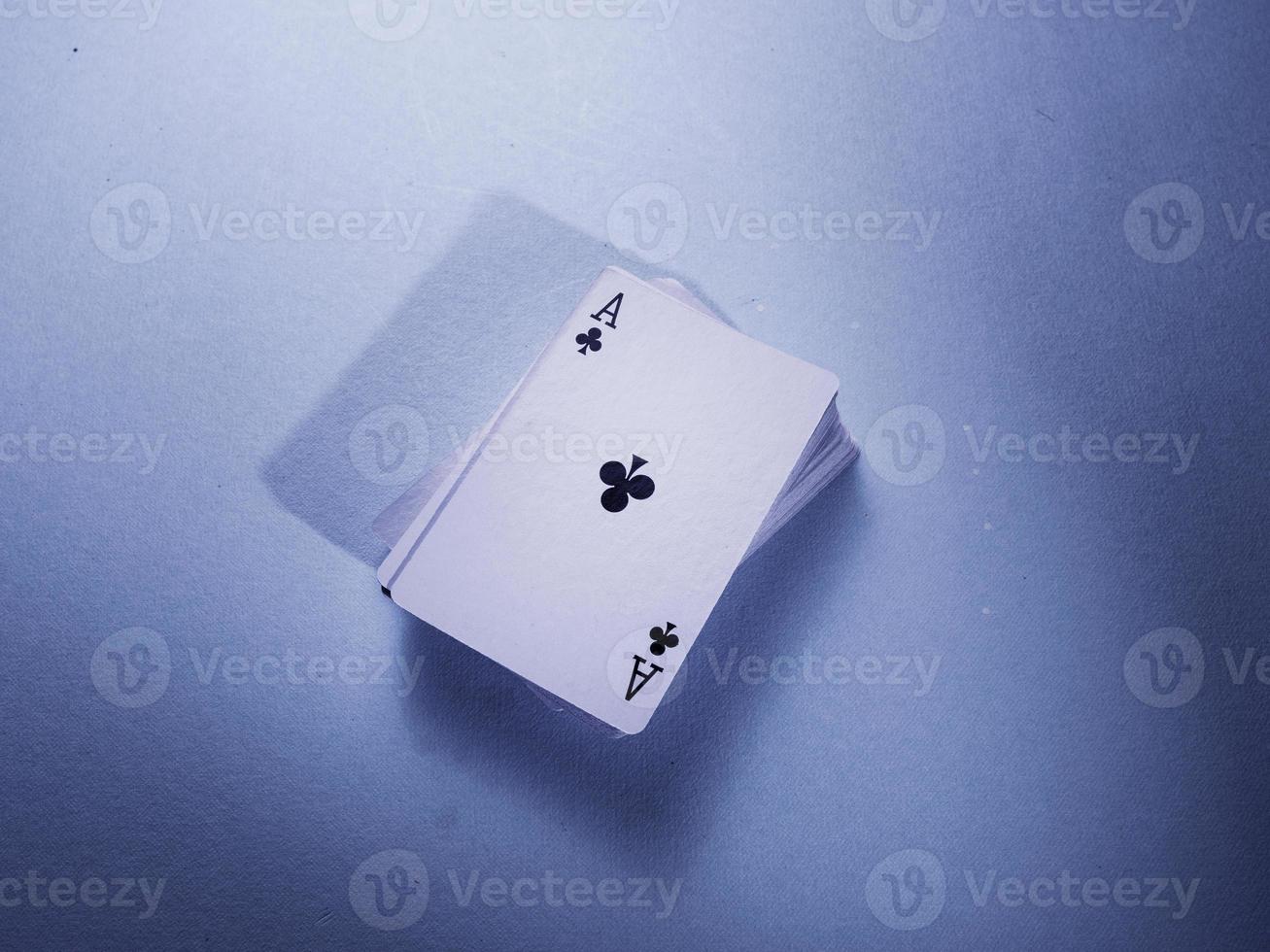 conjunto de cartas de jogar foto