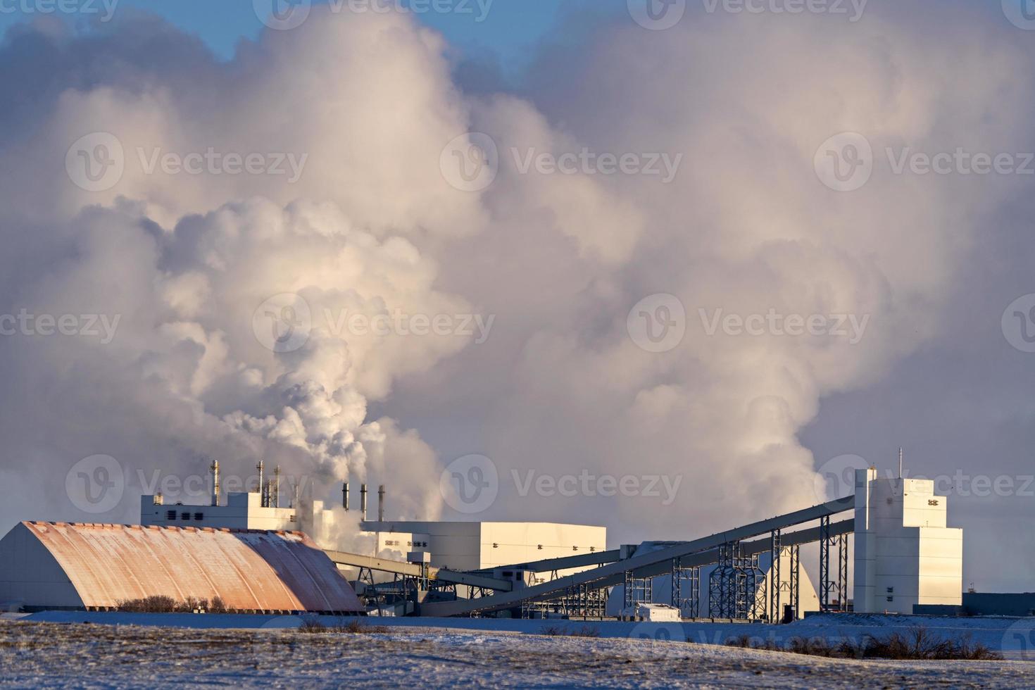 poluição do inverno da pradaria foto