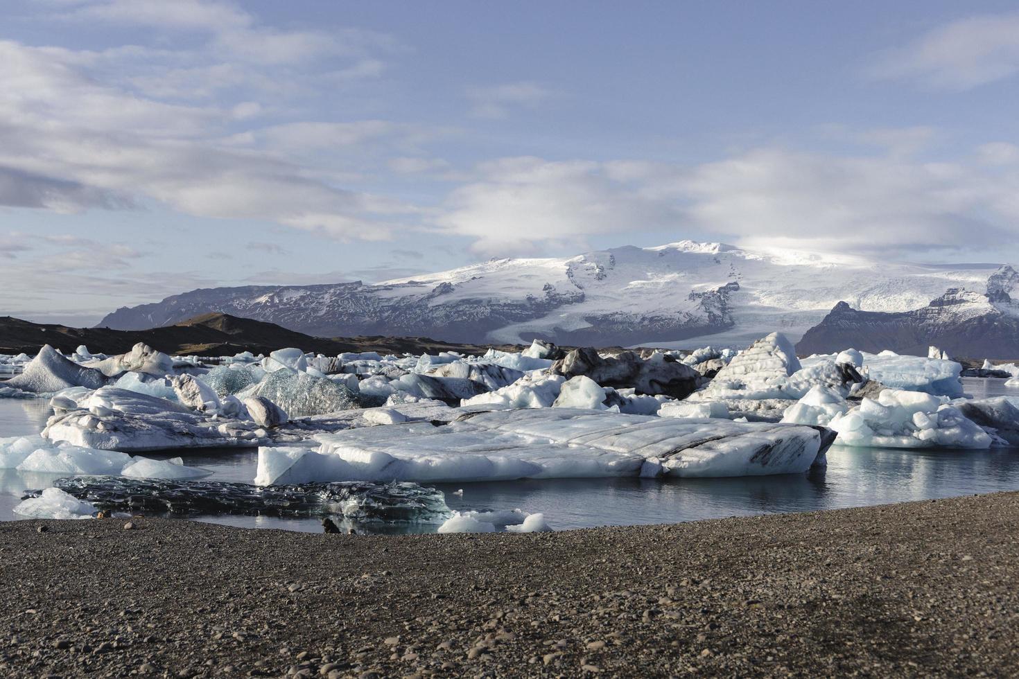 lagoa da geleira de Jokulsarlon, Islândia foto