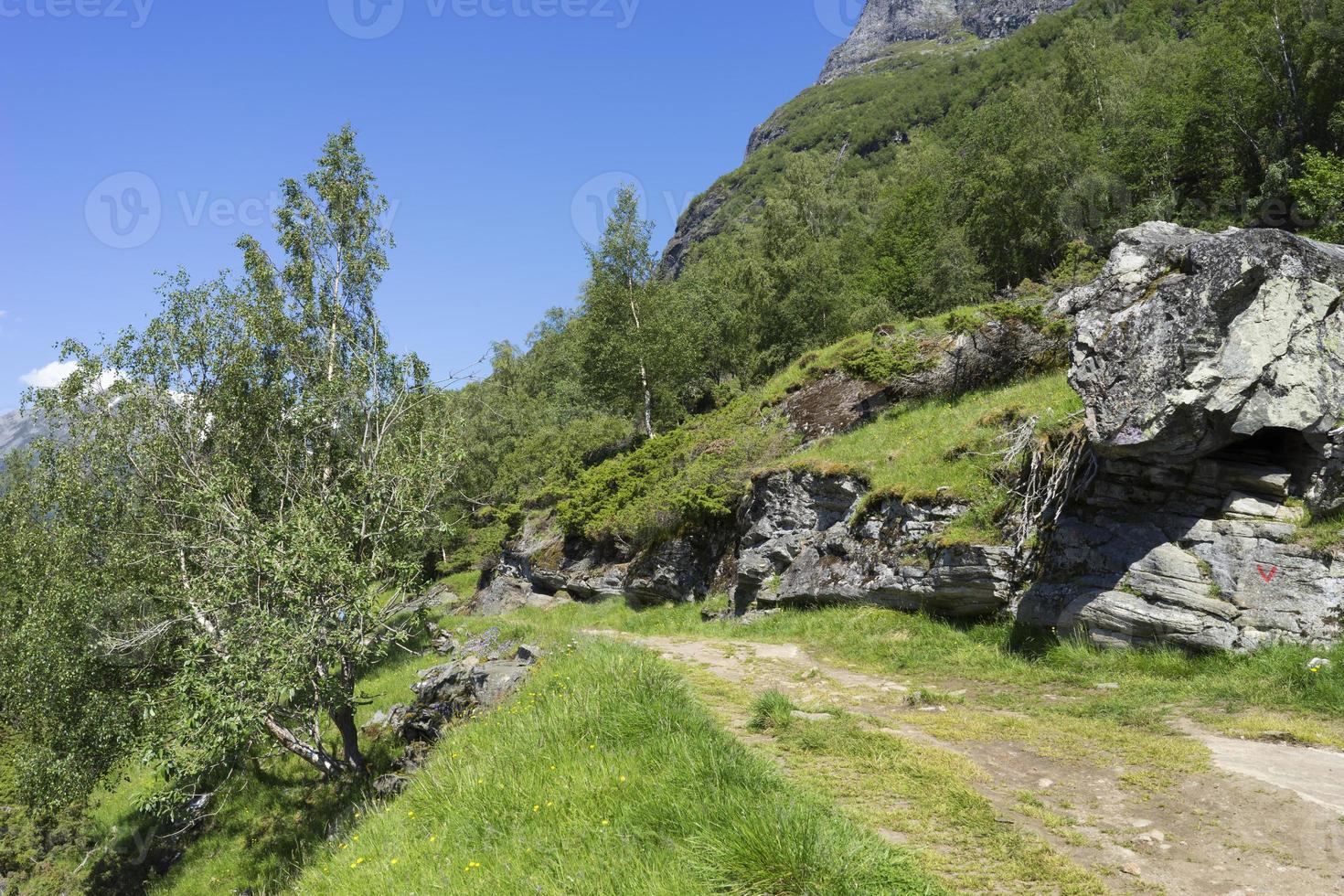 geiranger é uma pequena vila turística na região de sunnmore da noruega. foto