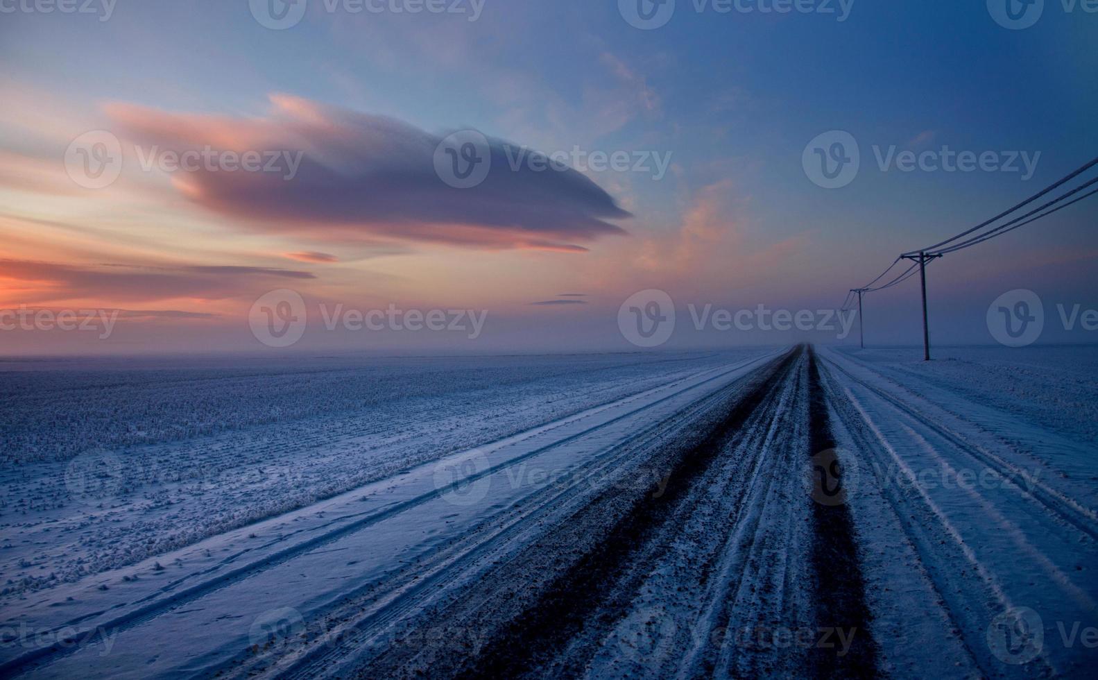 geada de inverno saskatchewan foto