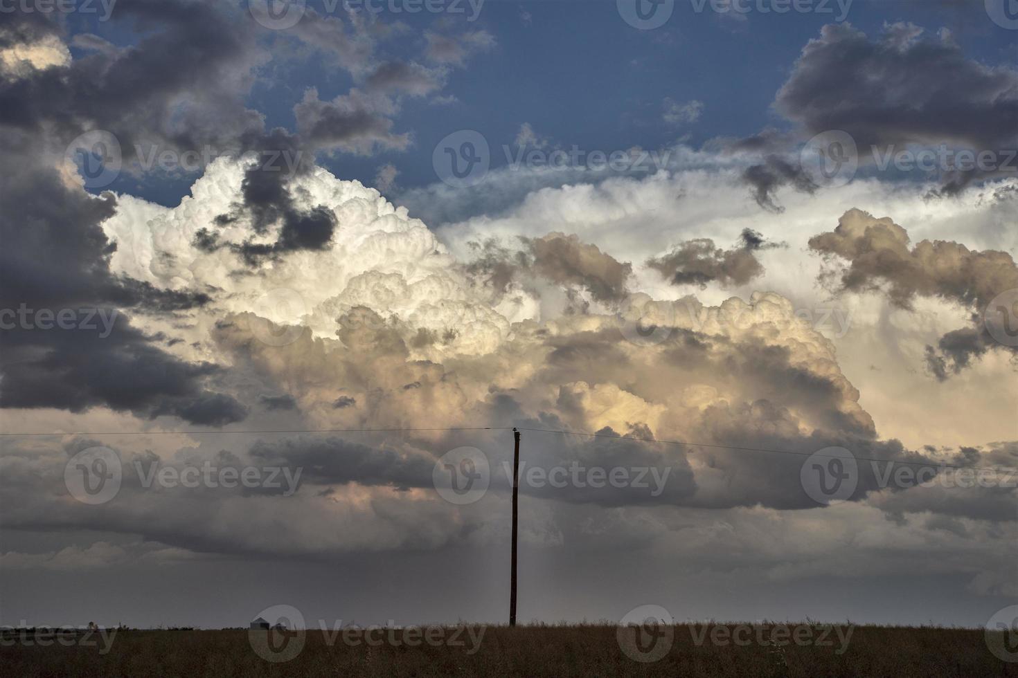 nuvens de tempestade da pradaria foto