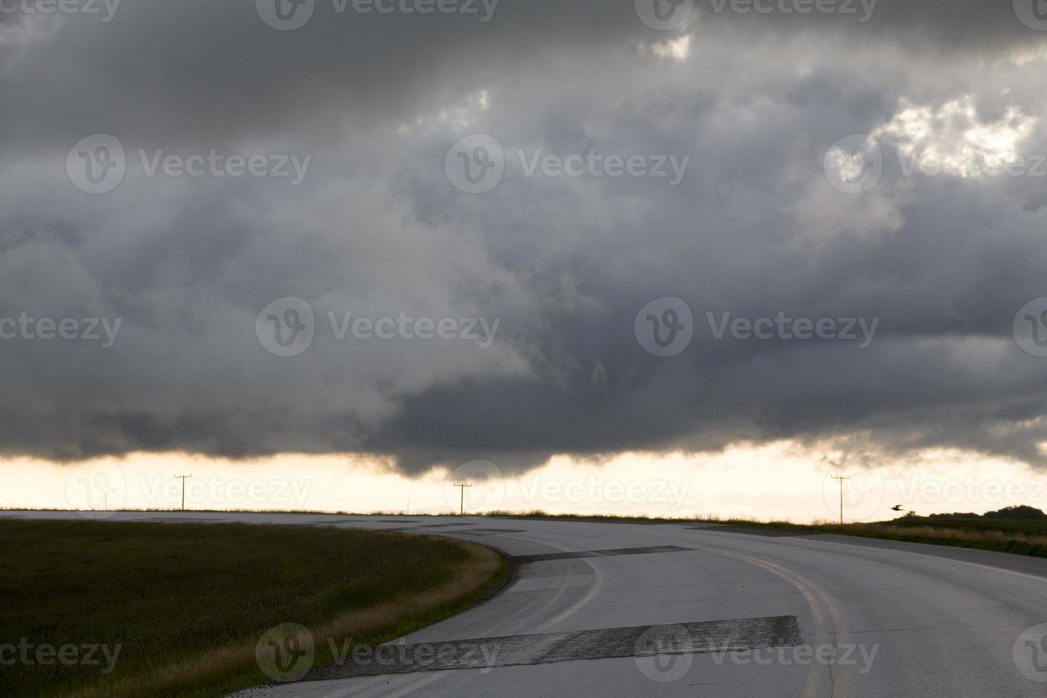 nuvens de tempestade da pradaria foto