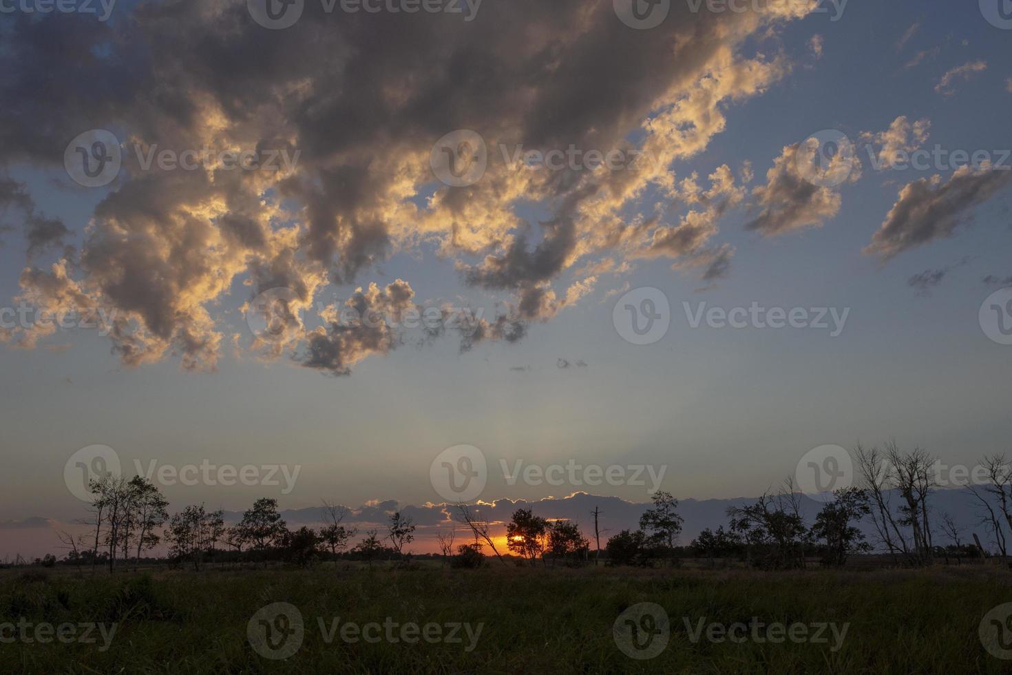 nuvens de tempestade da pradaria foto