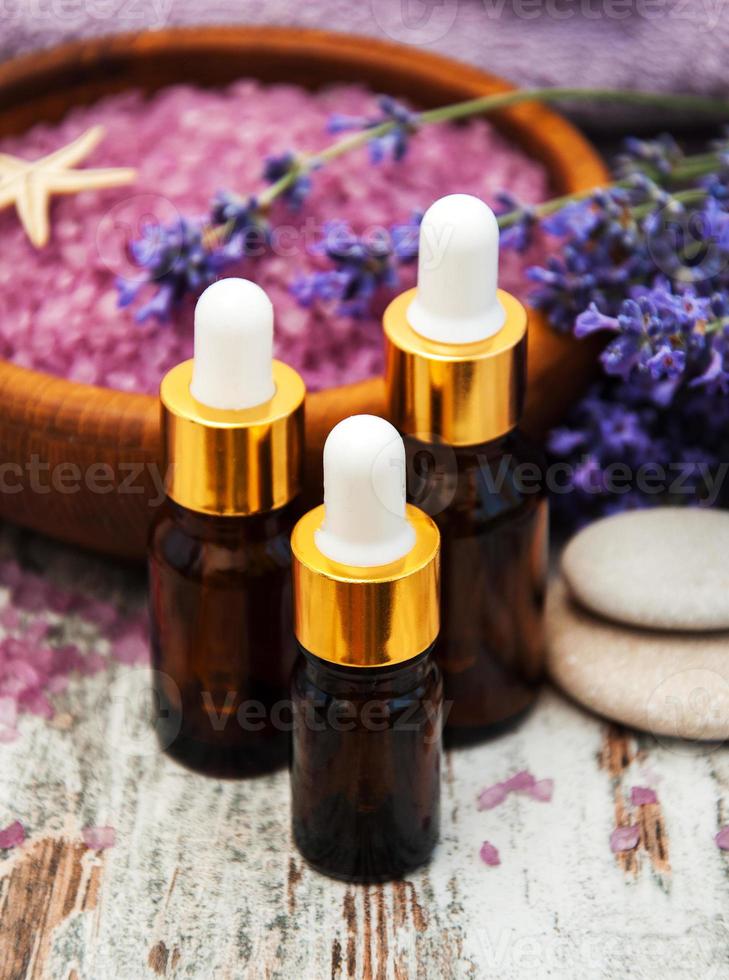 produtos spa lavanda foto