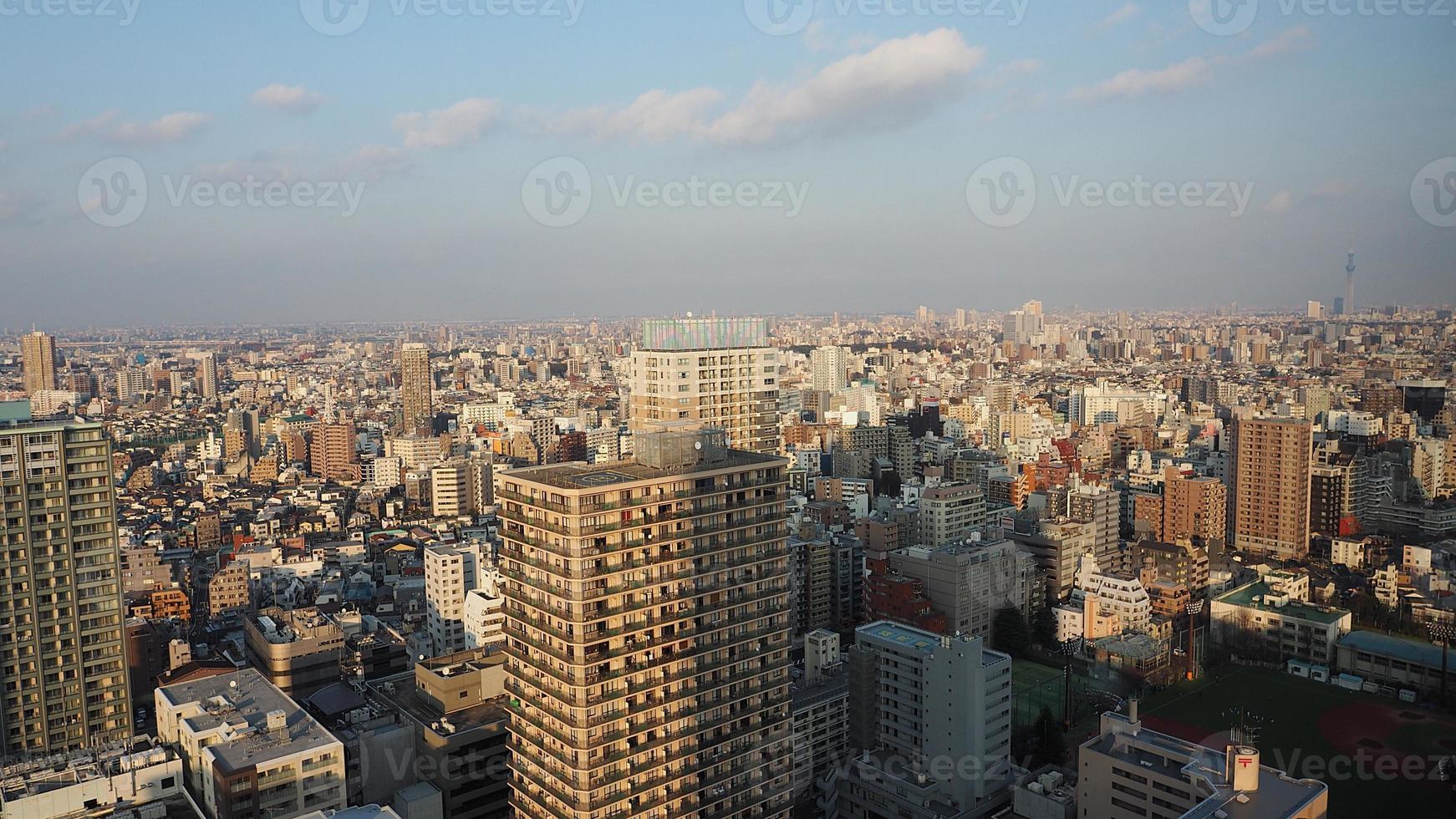 distrito de ikebukuro. vista aérea da cidade de ikebukuro, Tóquio, Japão. foto