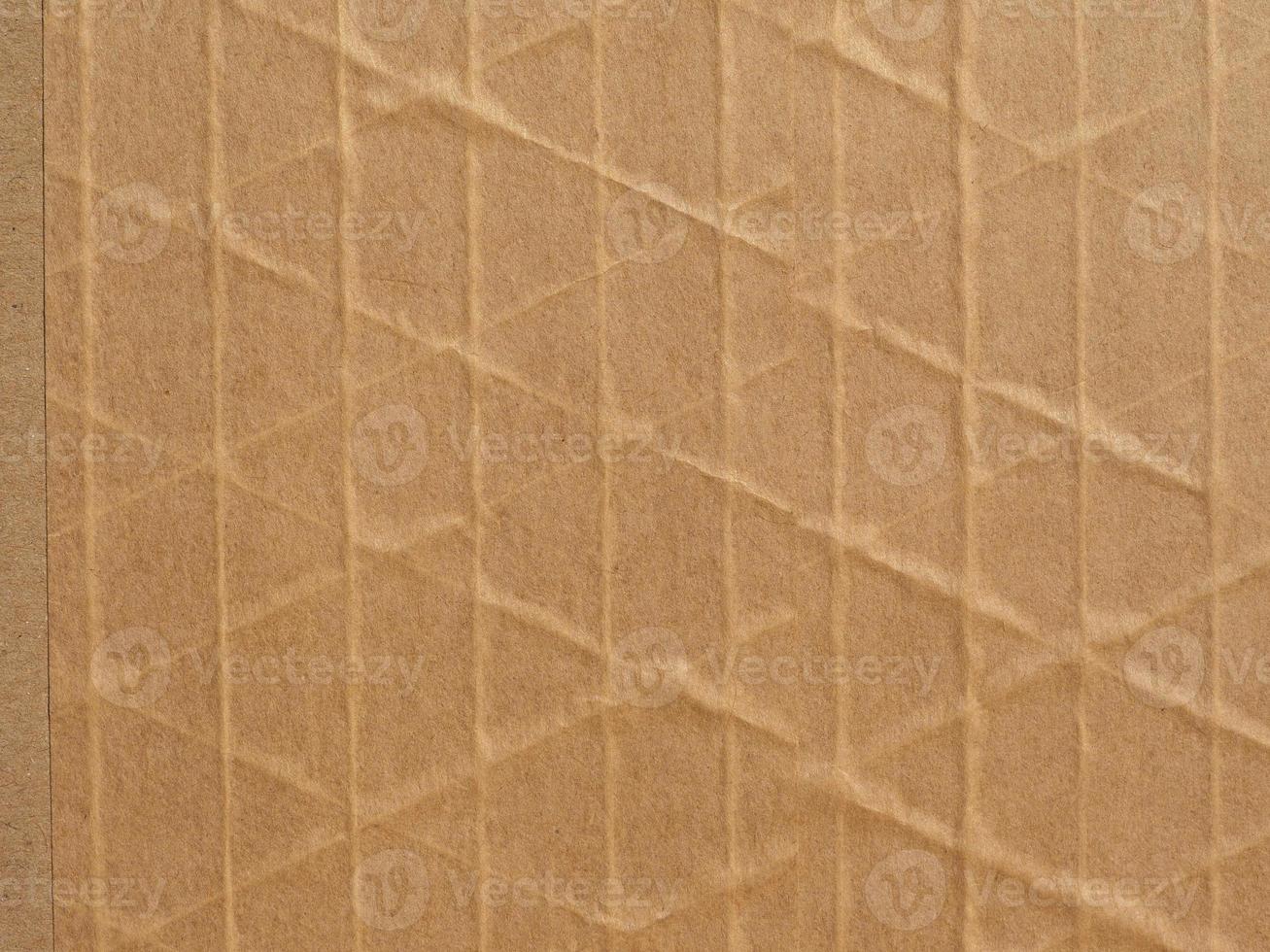 fundo de textura de papelão ondulado marrom foto