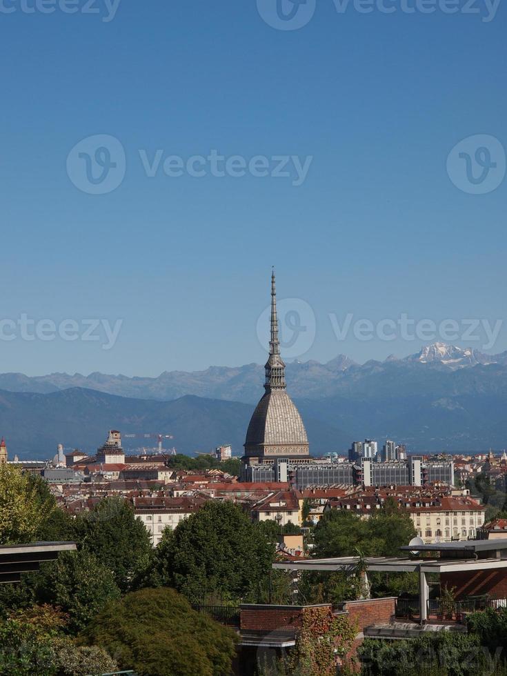 vista aérea de turin foto