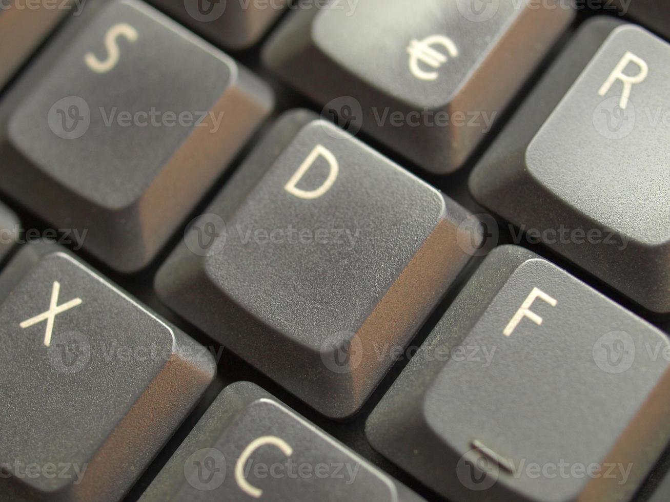 teclas do teclado do computador foto