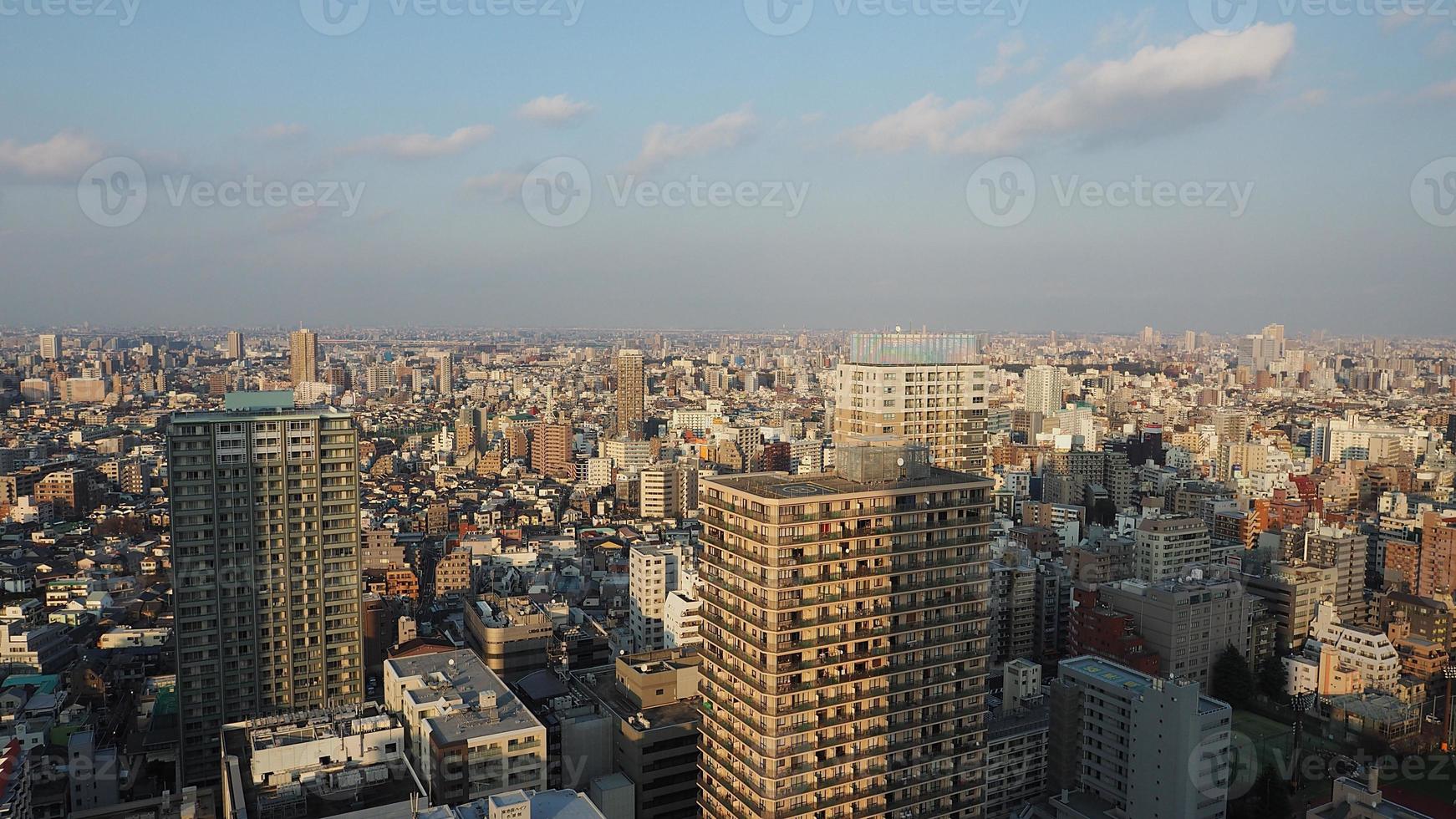 distrito de ikebukuro. vista aérea da cidade de ikebukuro, Tóquio, Japão. foto