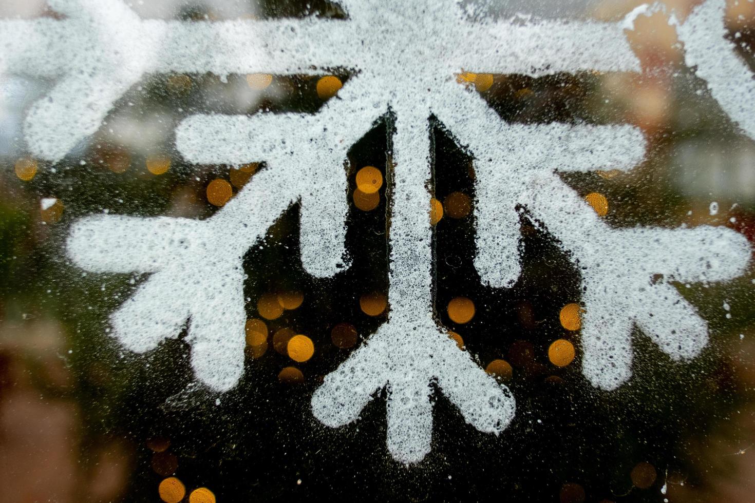 forma de floco de neve de férias foto