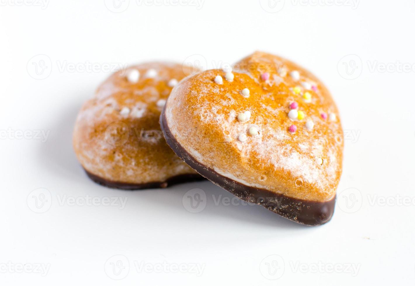 biscoitos de gengibre isolados foto