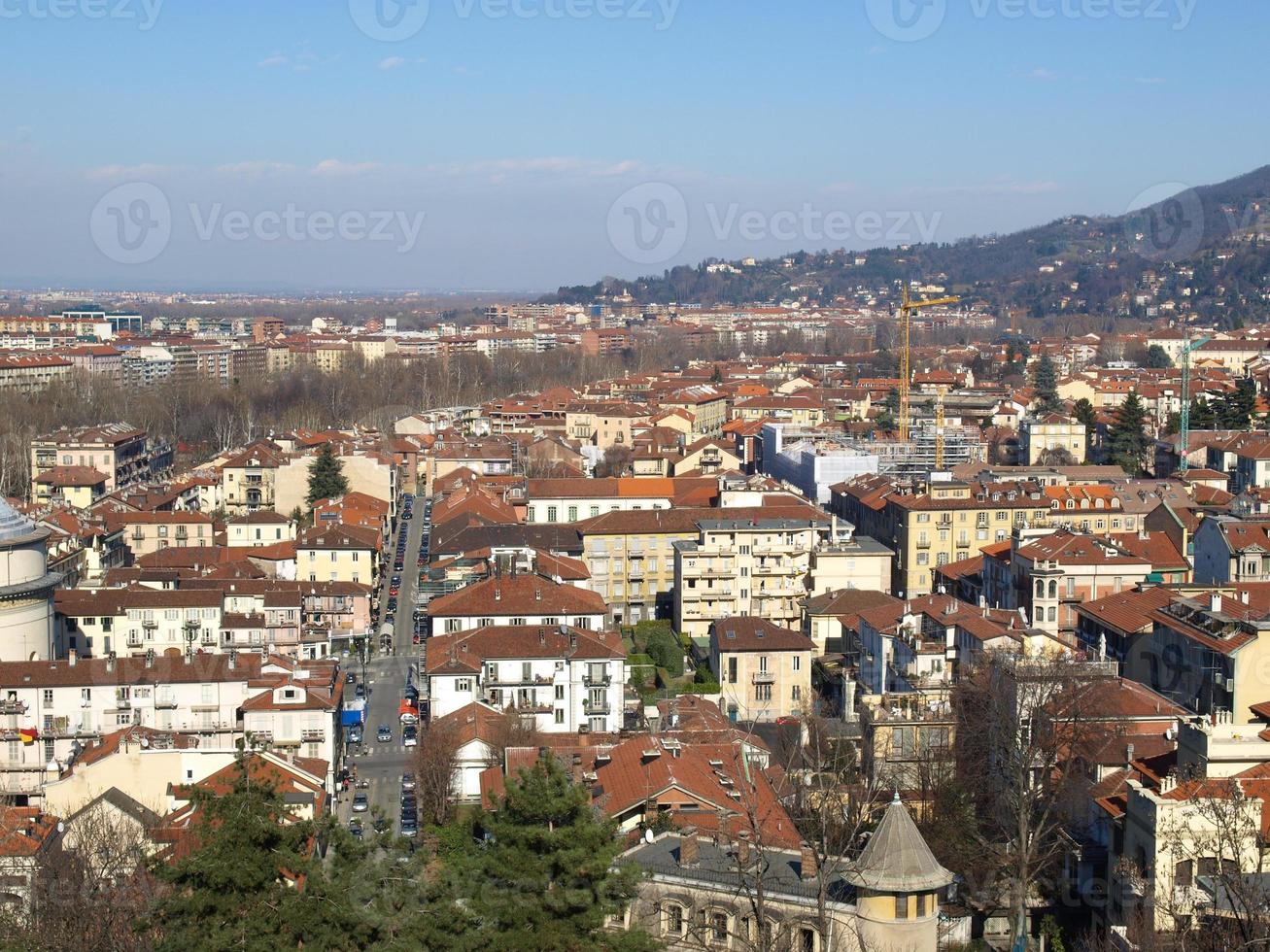 vista aérea de turin foto