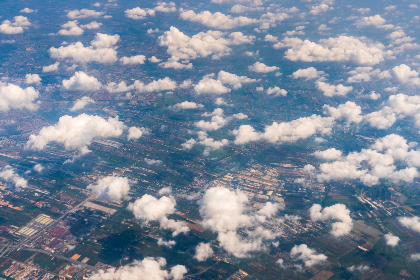 fotografias aéreas nas áreas rurais do país, tailândia. foto