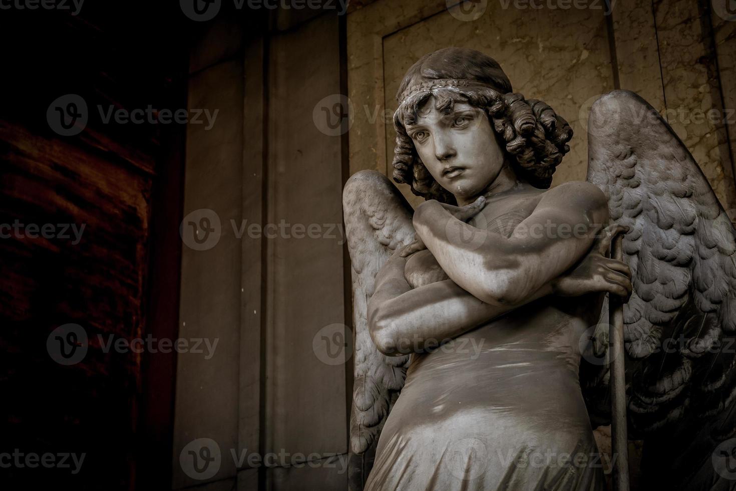 anjo no cemitério de genoa foto