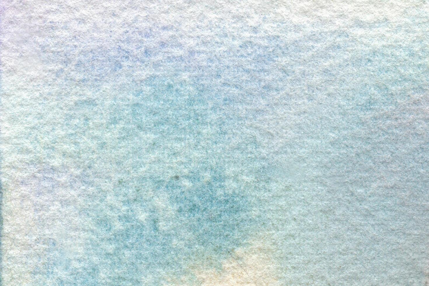 abstrato azul aquarela fundo pintado à mão, textura de papel granulado grande foto