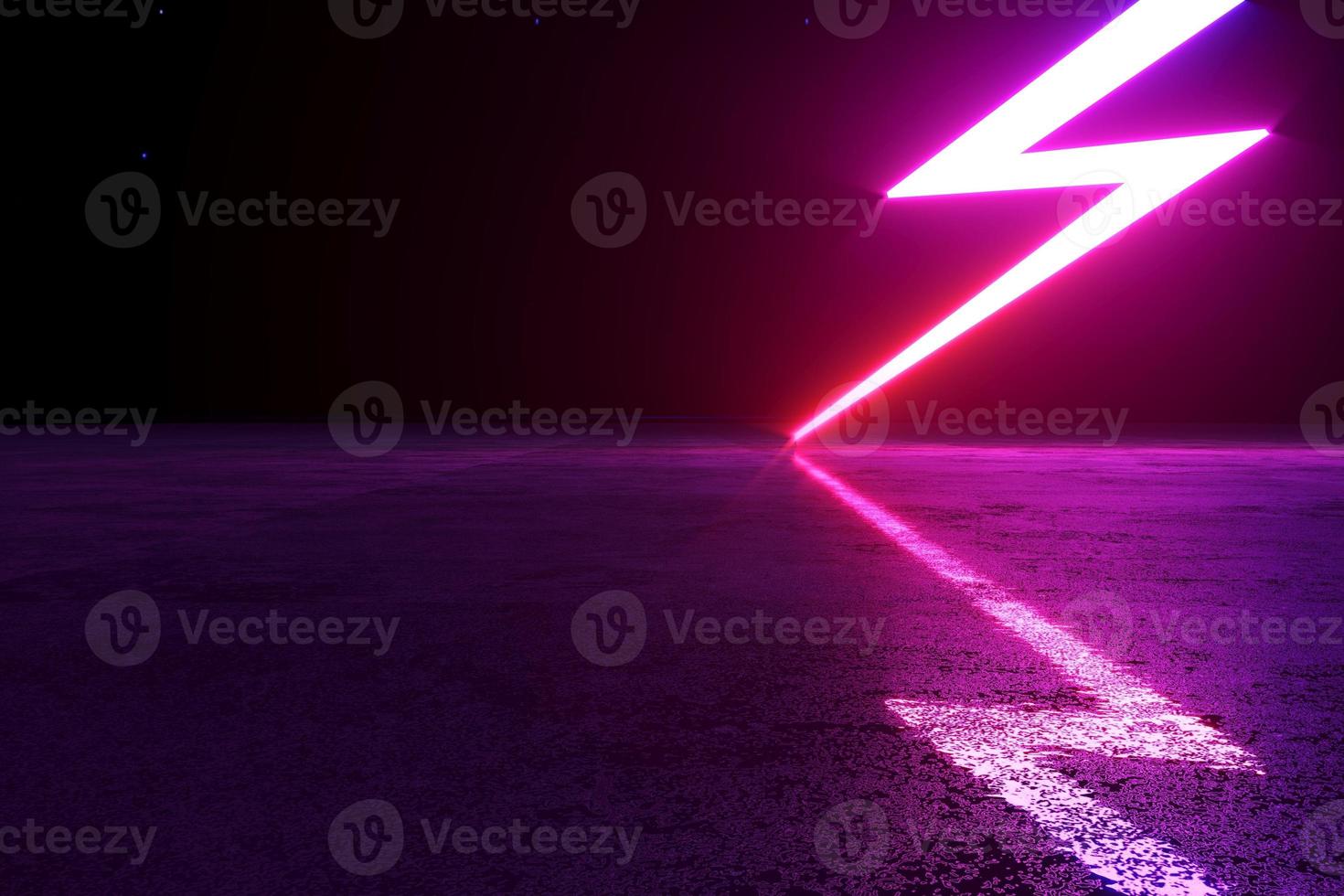 neon relâmpago símbolo levin holograma led laser foto