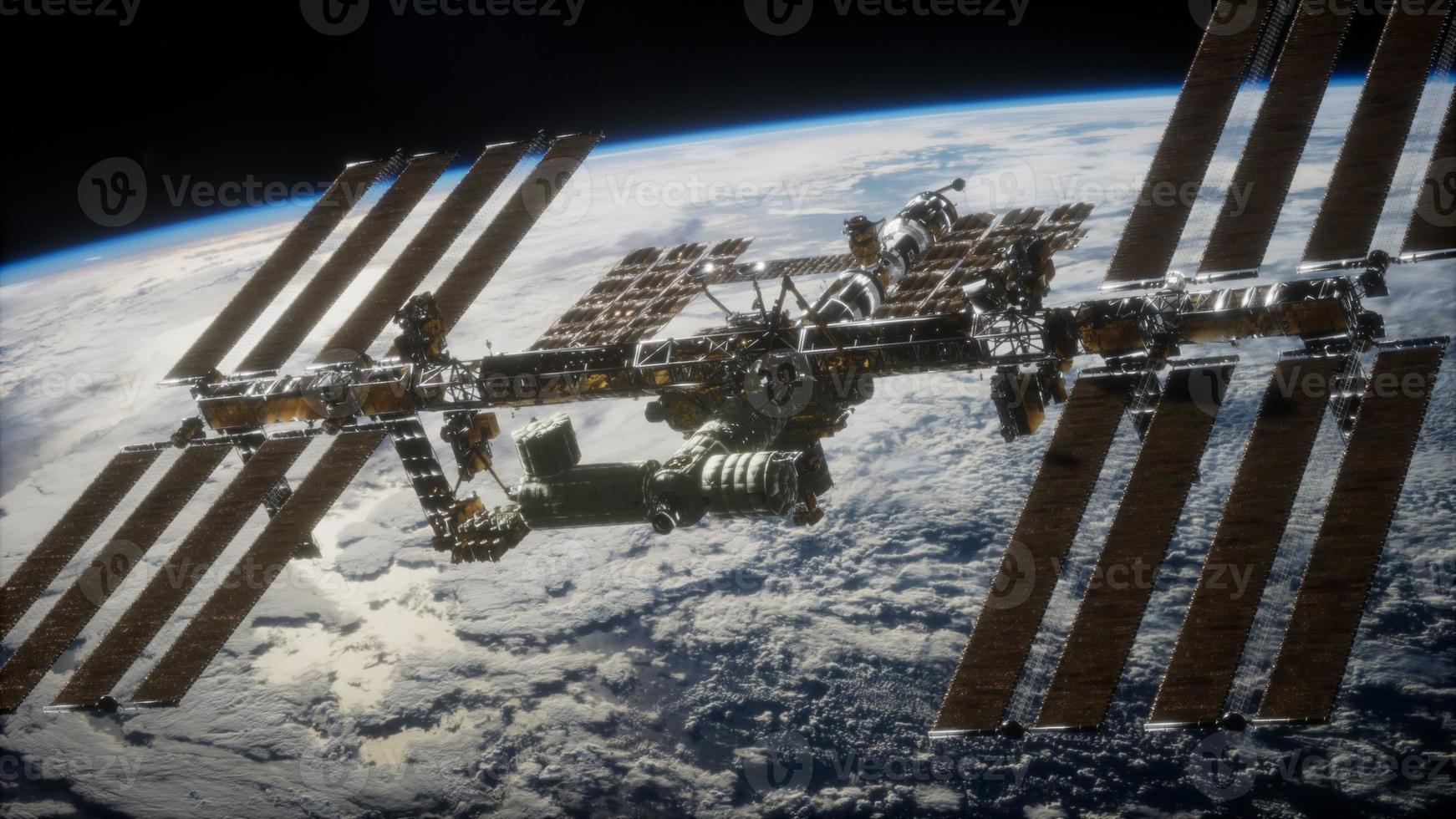 estação Espacial Internacional. elementos desta imagem fornecidos pela nasa foto