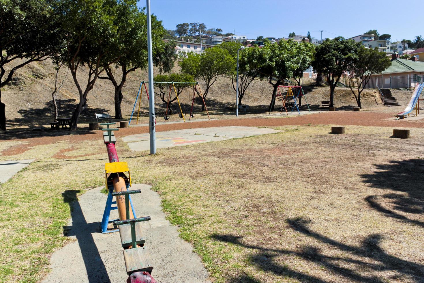 playground africano em bo-kaap, cidade do cabo. foto