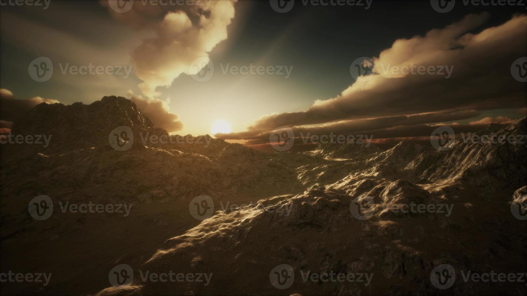 paisagem de montanha em alta altitude foto