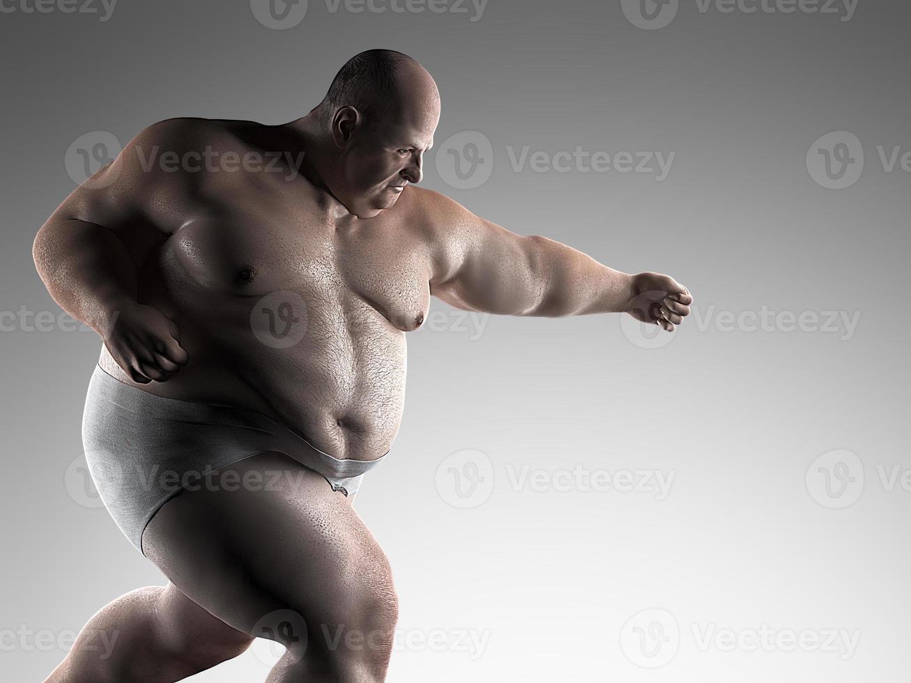 homem extremamente gordo foto