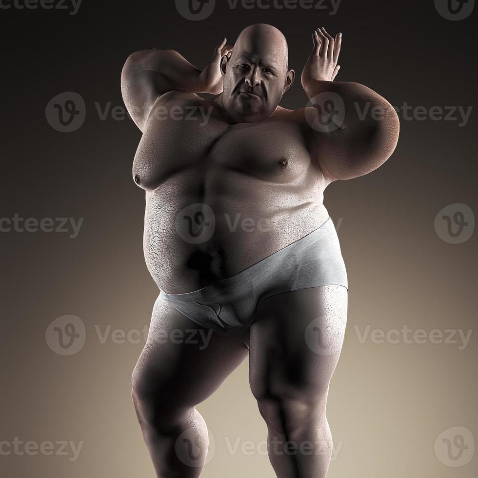 homem extremamente gordo foto