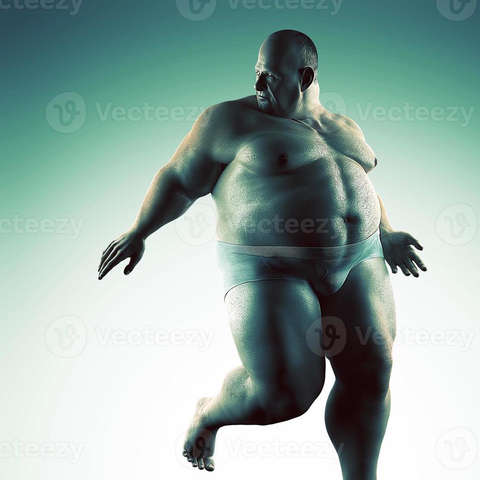 homem extremamente gordo foto