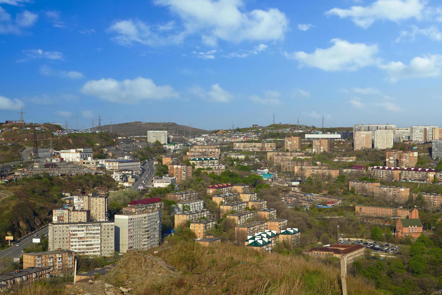 paisagem urbana com vistas de ruas e arquitetura. foto