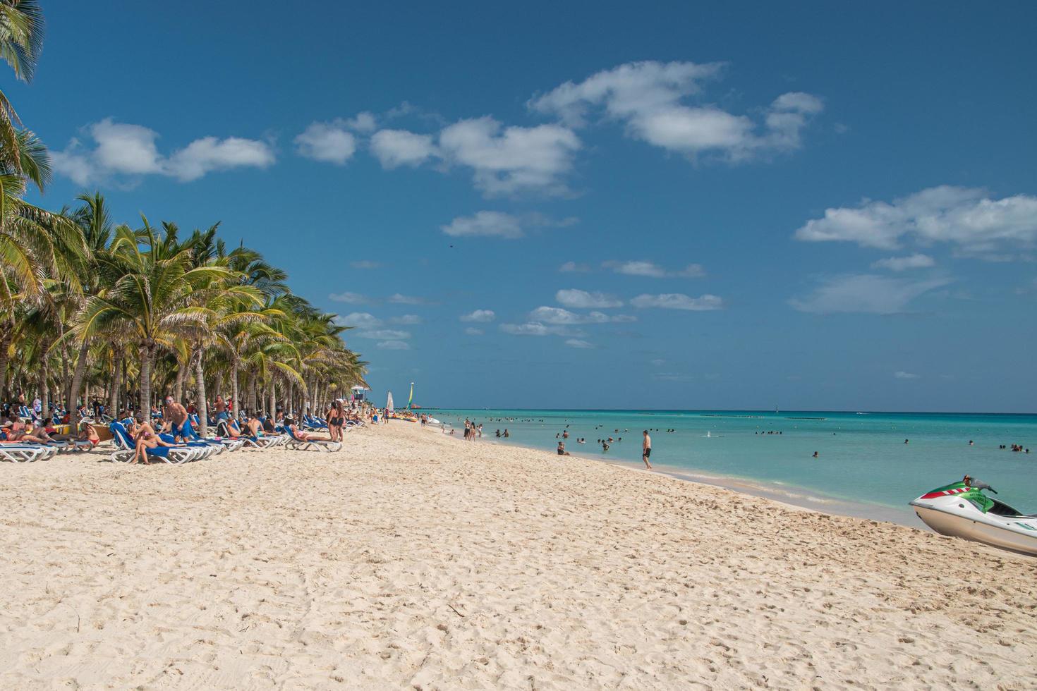 praia de playa del carmen no méxico foto