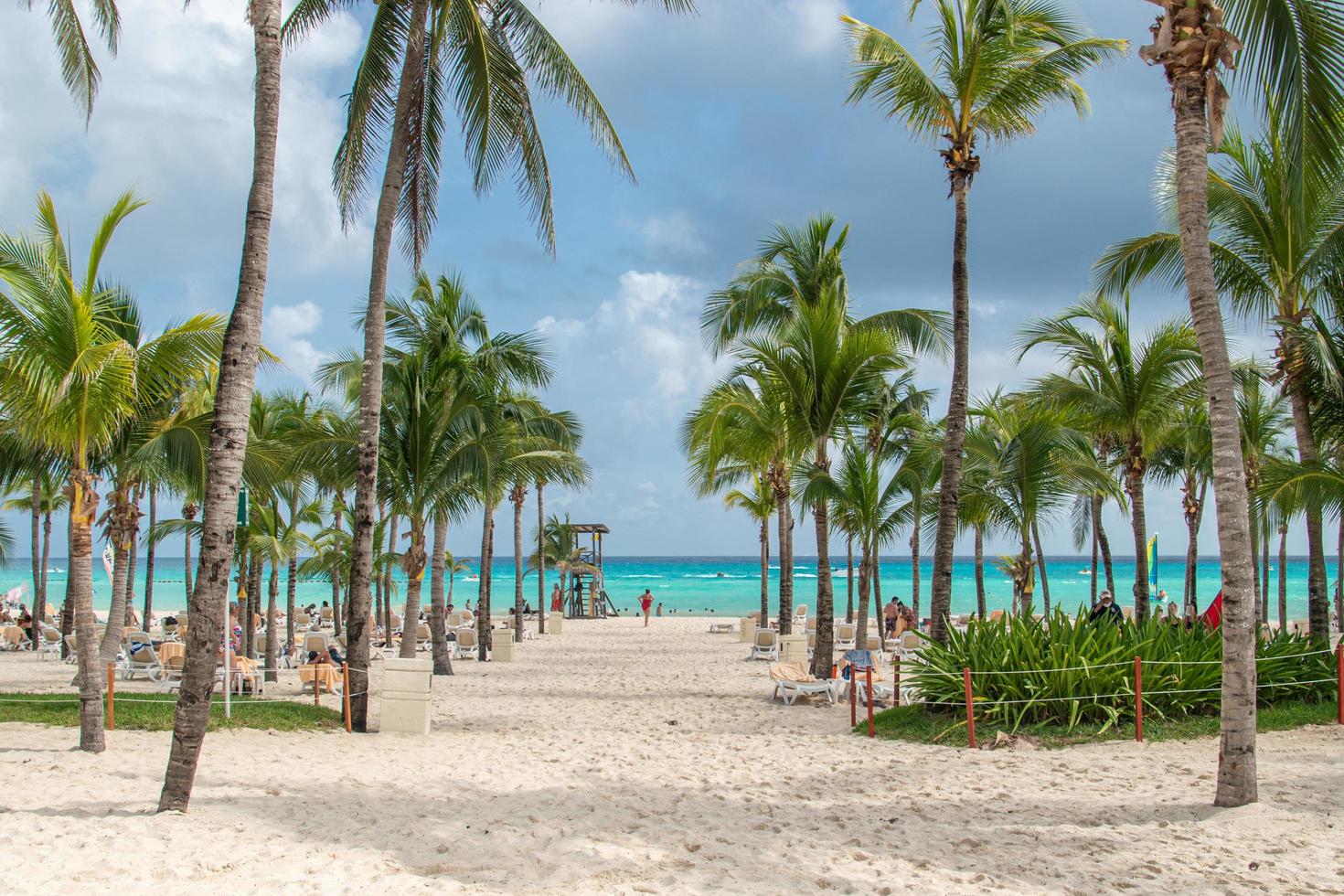 praia de playa del carmen no méxico foto