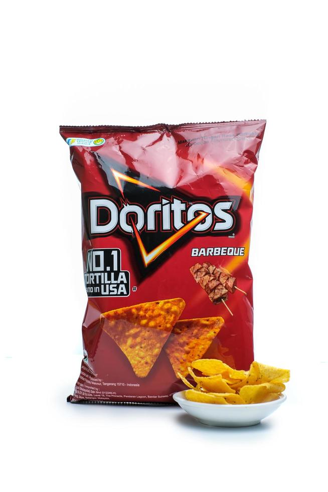 yogyakarta, 06 de março de 2021, foto de estúdio do produto de lanche doritos