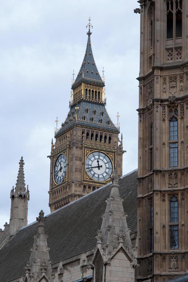 close-up de big ben e casas do parlamento. Londres, Reino Unido foto