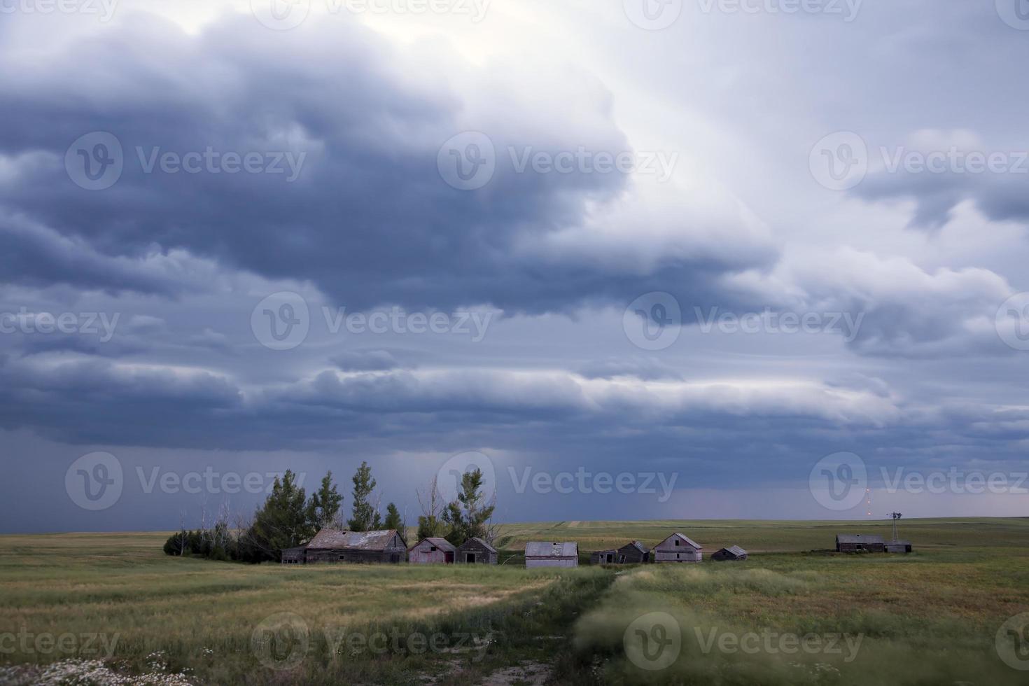 nuvens de tempestade da pradaria foto