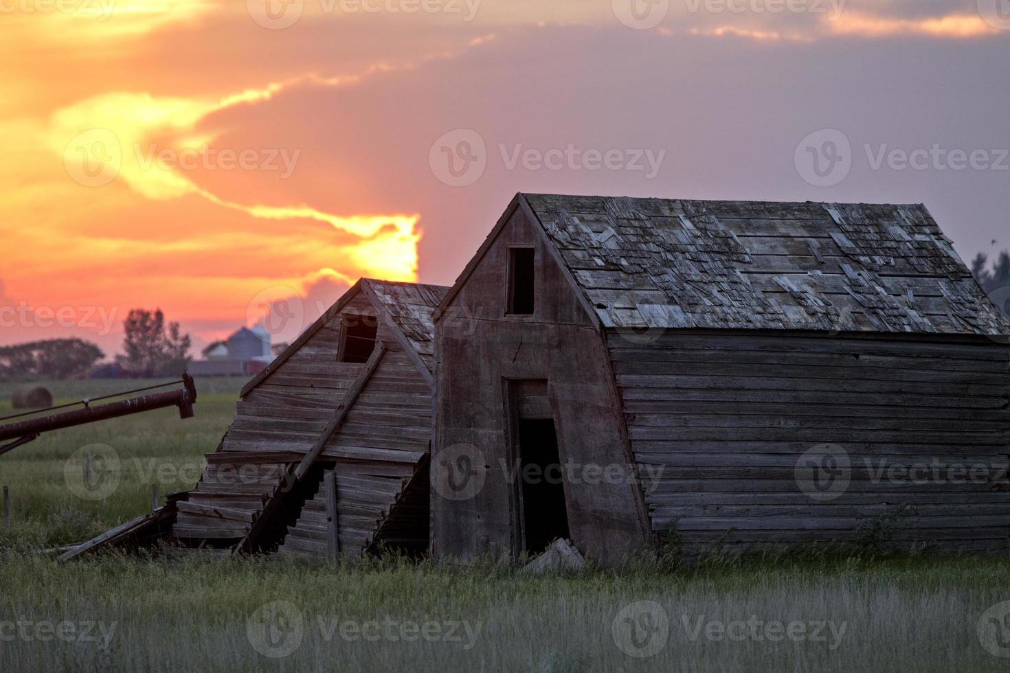 Sillouette Sunset Saskatchewan foto