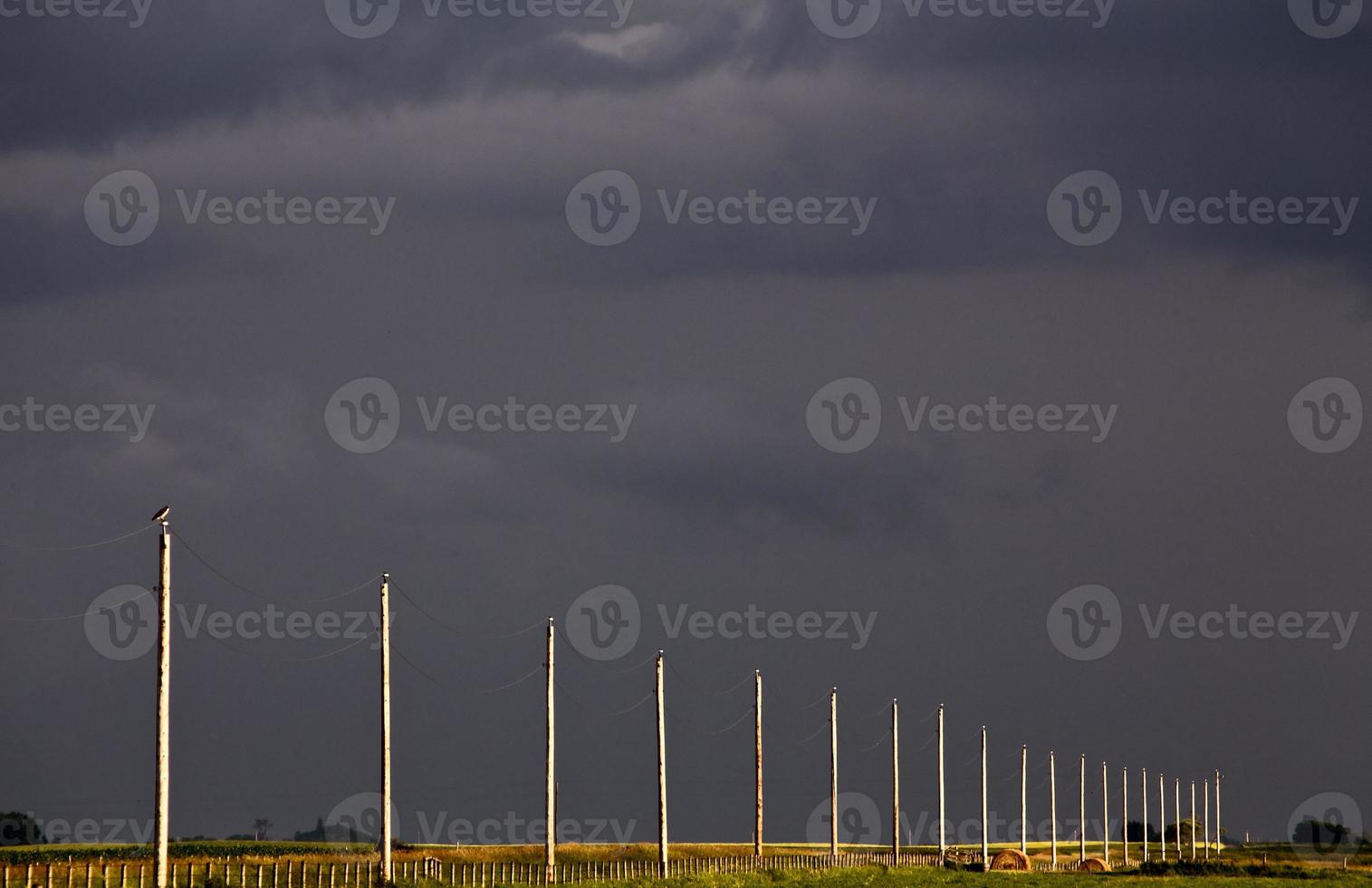 nuvens de tempestade da pradaria foto