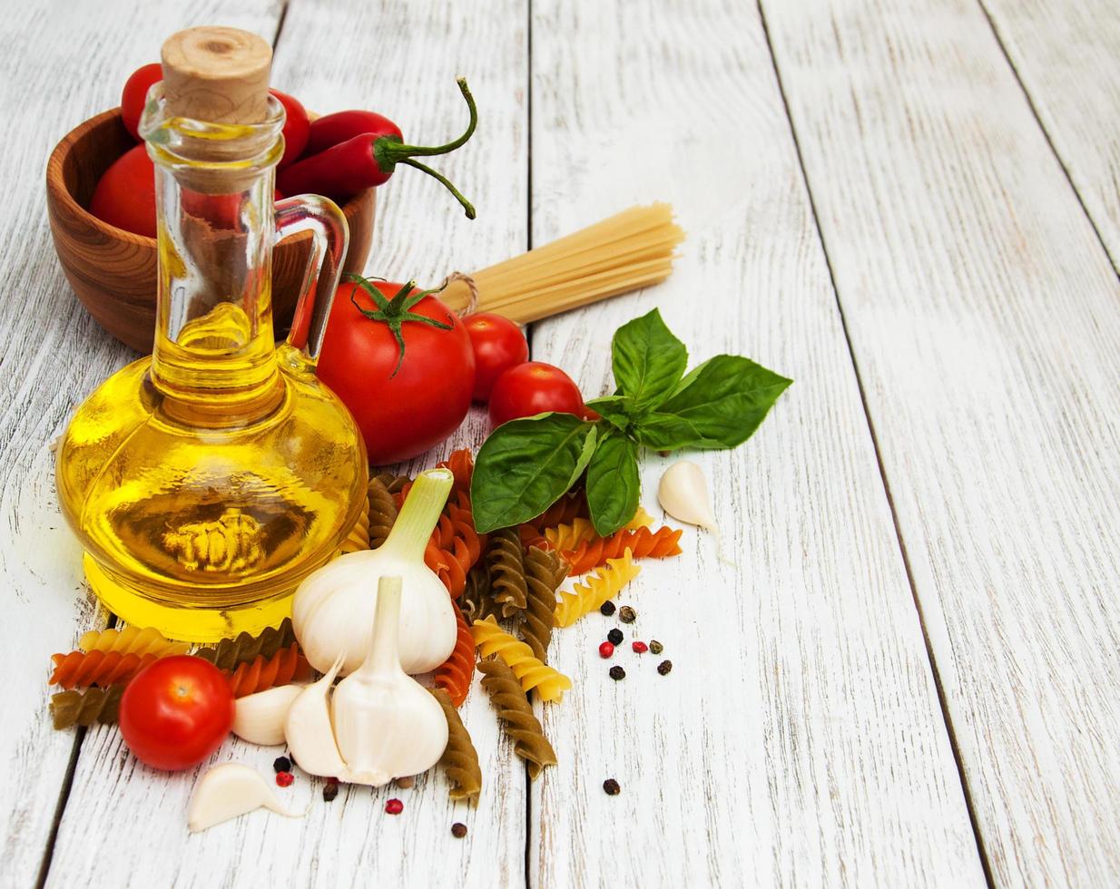 ingredientes alimentares italianos foto