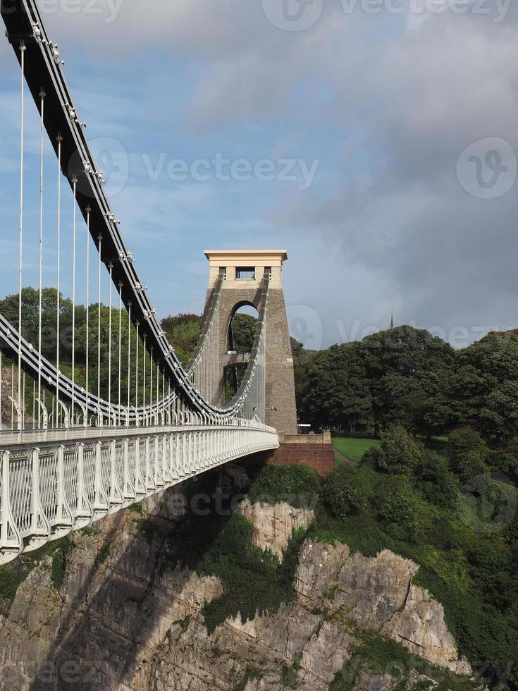 ponte suspensa de clifton em bristol foto