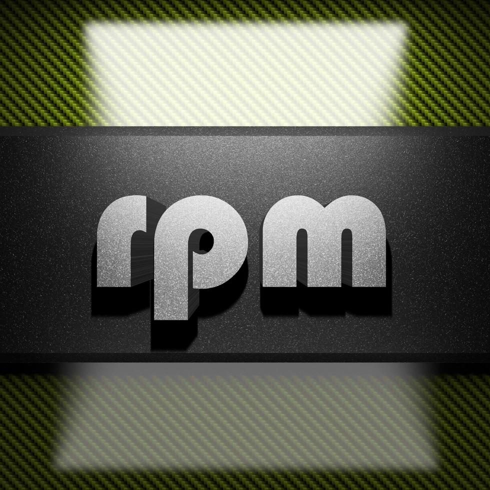 rpm palavra de ferro em carbono foto