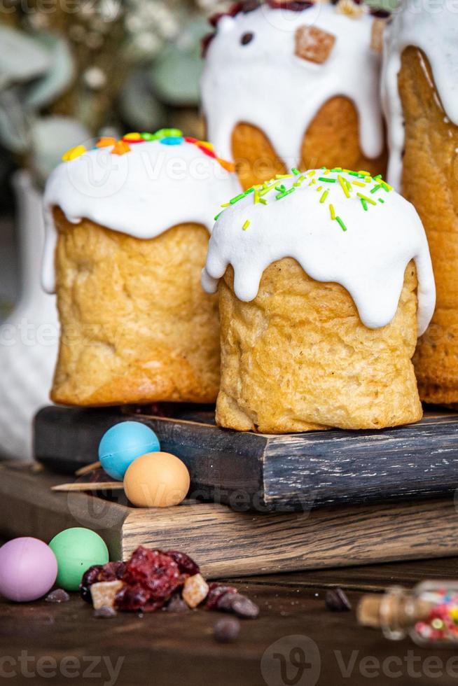 bolo de páscoa feriado de páscoa fermento perfumado doce pastelaria sobremesa foto