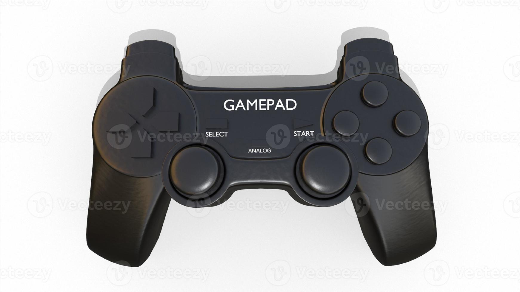 controlador de videogame preto gamepad foto