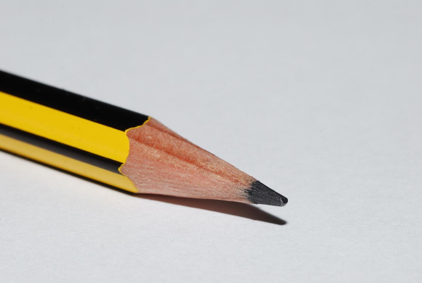 lápis em fundo branco foto