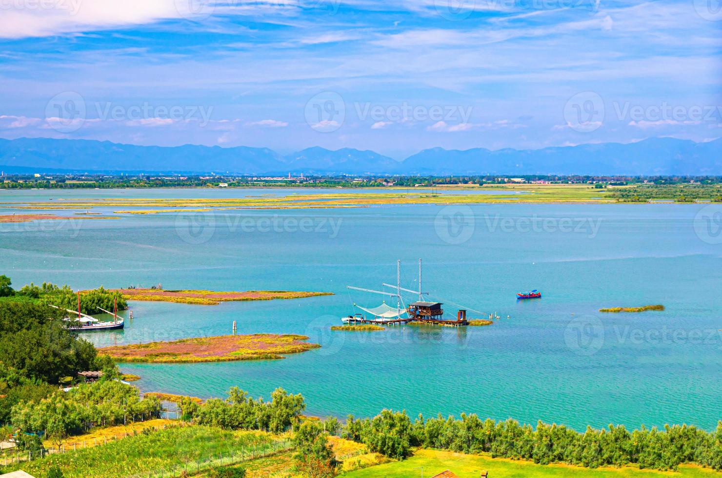 vista aérea das ilhas torcello foto