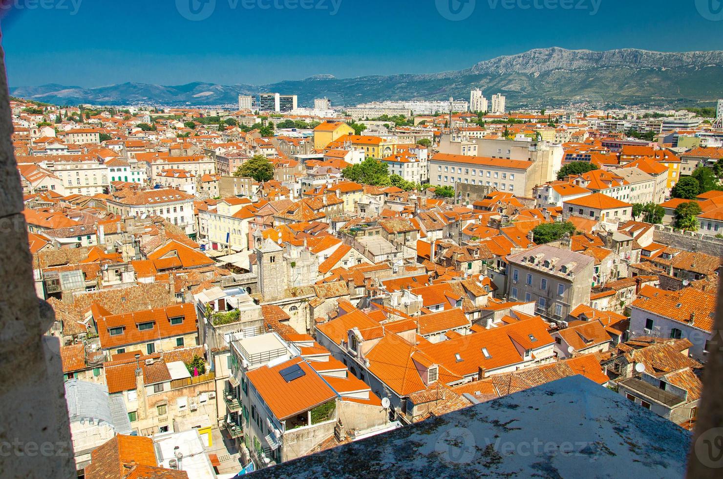 Cidade Velha De Split Na Dalmácia, Croácia. Split É A Cidade