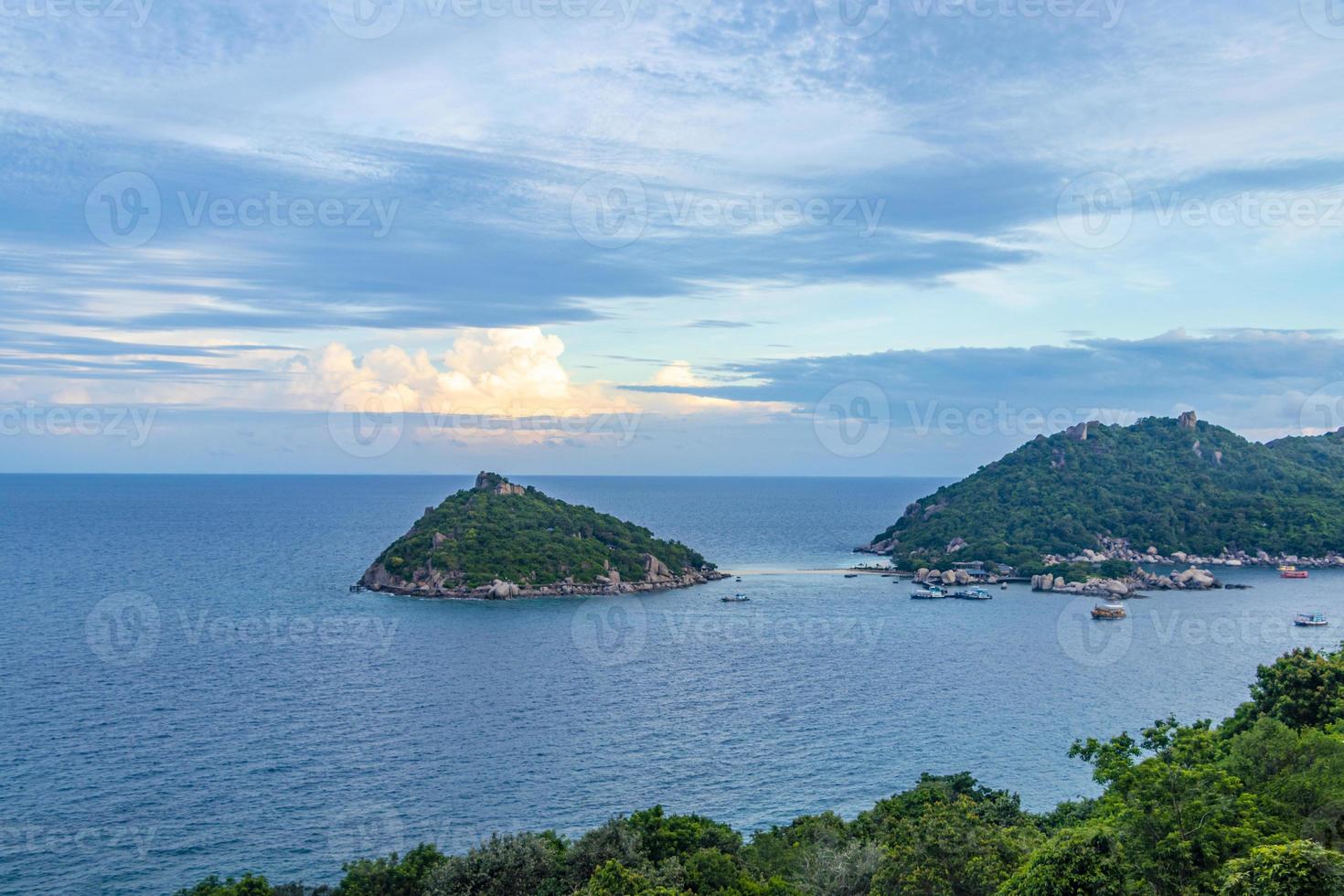 praia de nang yuan perto de koh tao koh, tailândia surat thani. foto