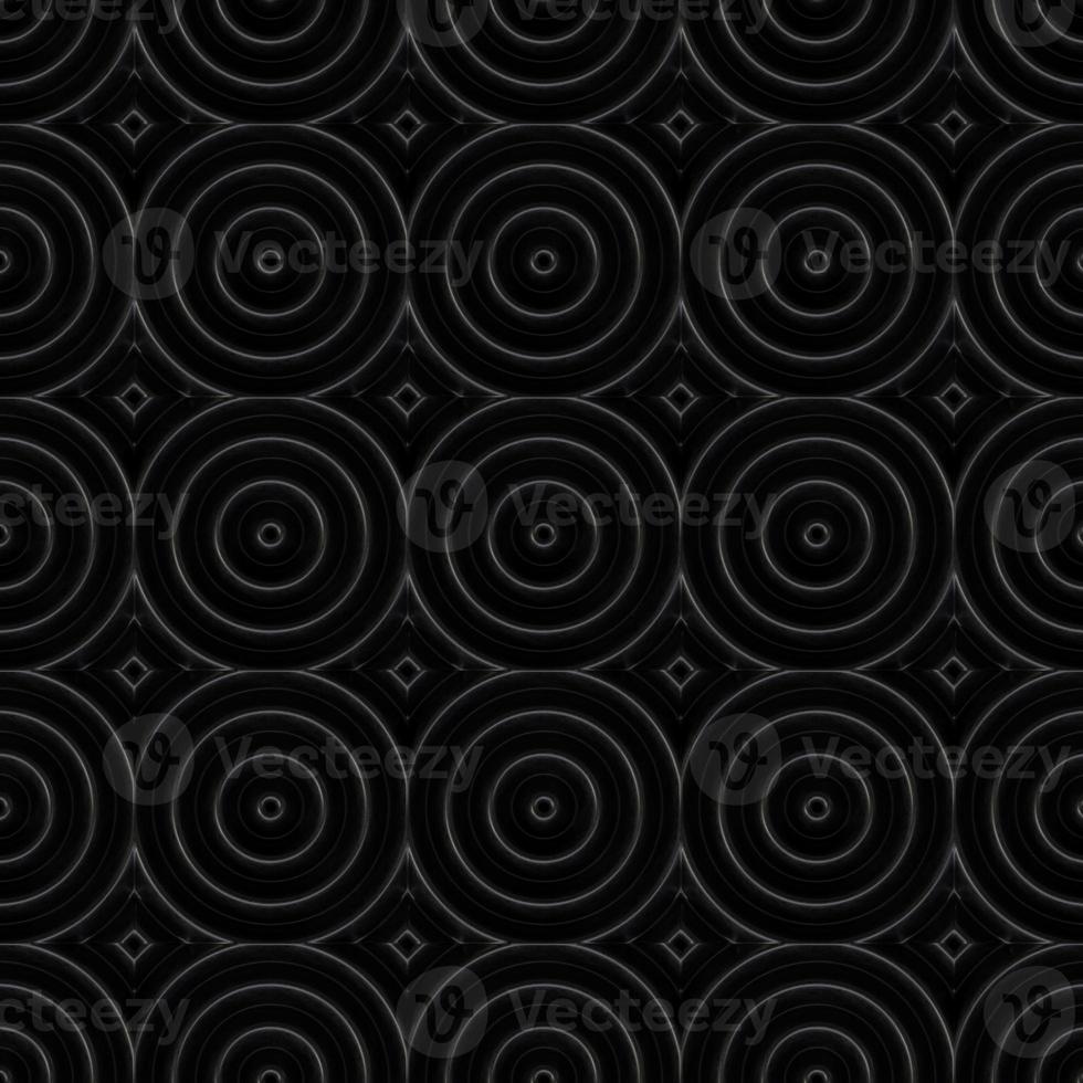 textura abstrata de chapa de aço de luxo de metal preto escuro com padrão geométrico futurista de metal brilhante em preto escuro. foto