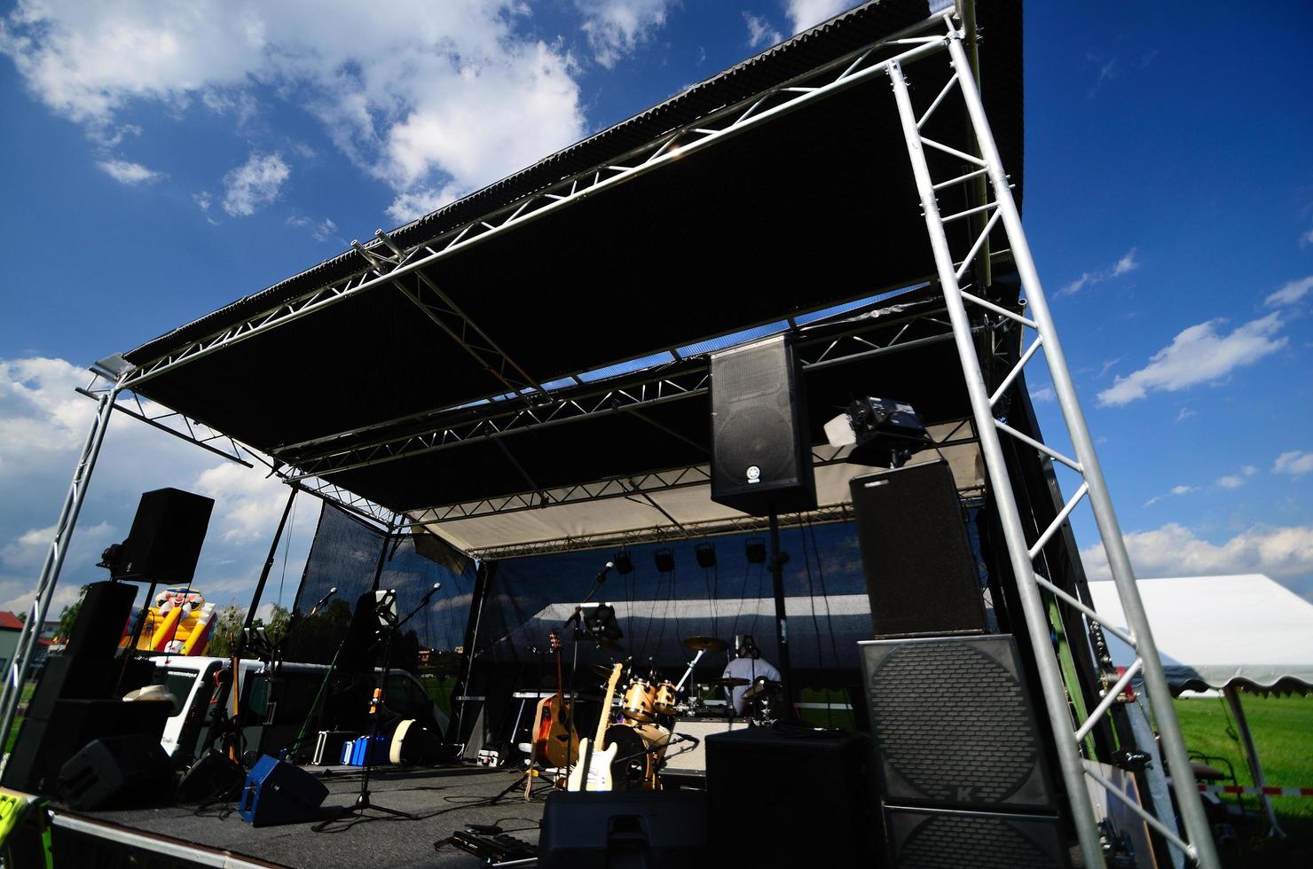 palco do evento de música foto