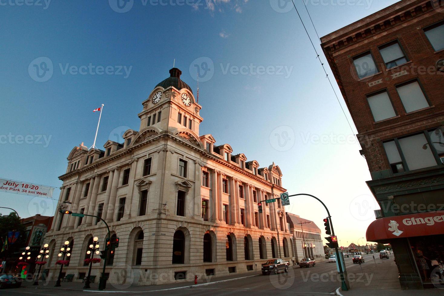 câmara municipal de mandíbula de alce em saskatchewan foto