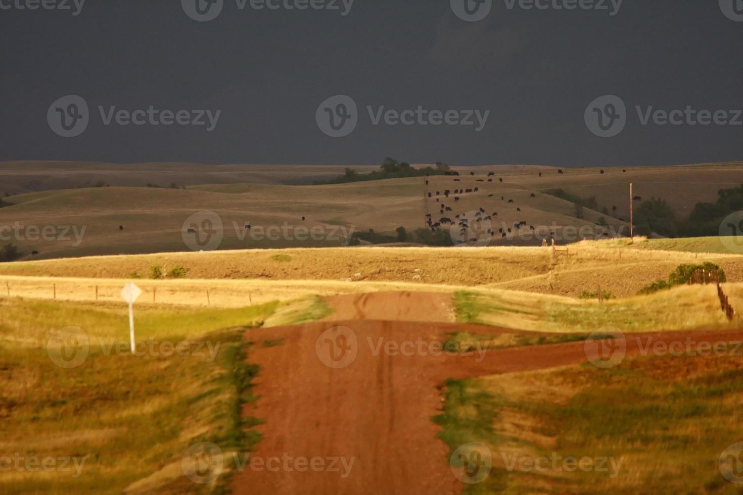 nuvens de tempestade em saskatchewan foto