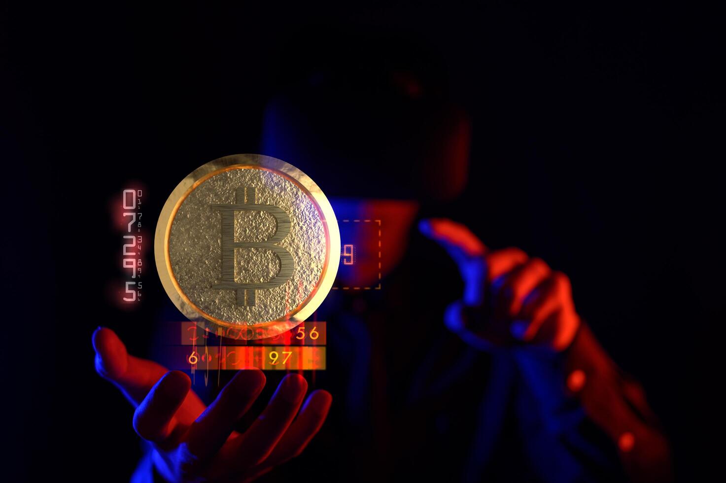 comércio de criptomoeda moedas bitcoin trocas investem ações do metaverso foto